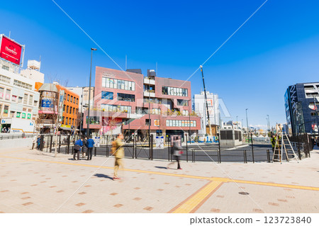 Shimokitazawa Station - East exit of the station where redevelopment work is expected to be completed *Photo taken in March 2025 123723840