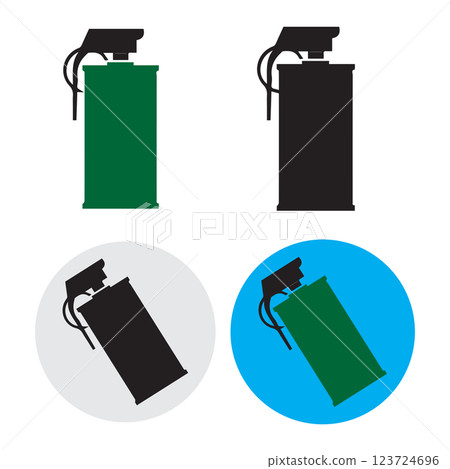 Smoke Grenade Military icon 123724696