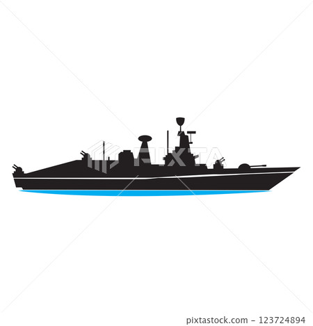battleship vector illustration symbol design 123724894