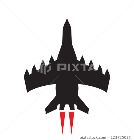fighter plane icon vectors illustration symbol design fighter plane icon vectors illustration symbol design 123725025