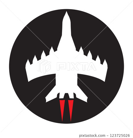 fighter plane icon vectors illustration symbol design fighter plane icon vectors illustration symbol design 123725026
