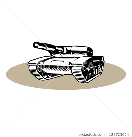 armored tank vector illustration symbol design 123725034