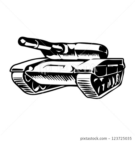armored tank vector illustration symbol design 123725035