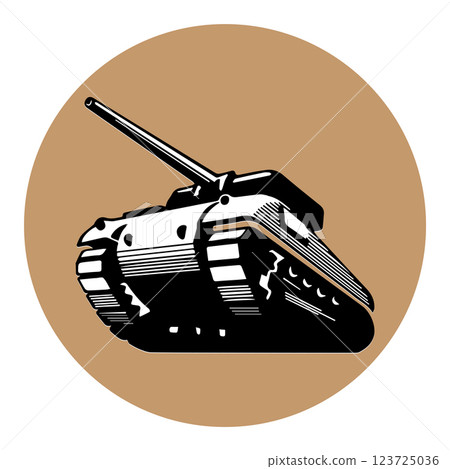 armored tank vector illustration symbol design armored tank vector illustration symbol design 123725036