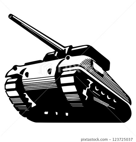 armored tank vector illustration symbol design 123725037