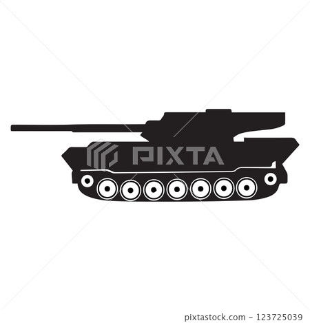 armored tank vector illustration symbol design 123725039