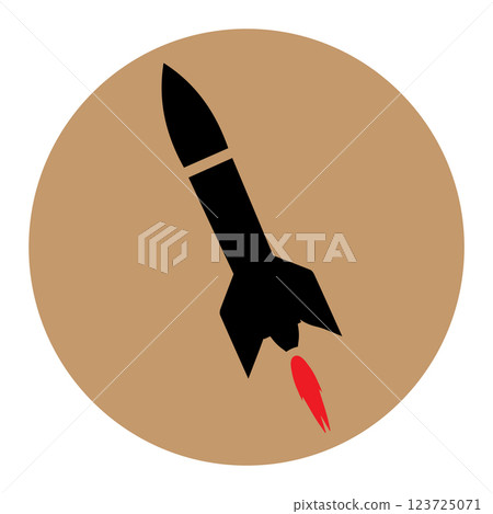 missile and rocket icon vector illustration missile and rocket icon vector illustration 123725071