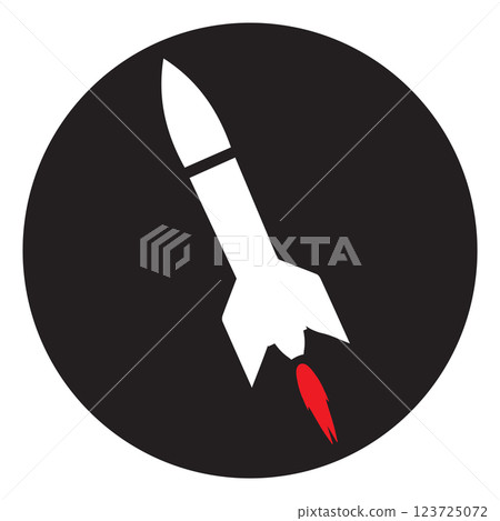 missile and rocket icon vector illustration 123725072