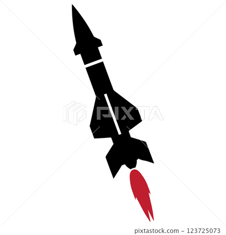 missile and rocket icon vector illustration missile and rocket icon vector illustration 123725073