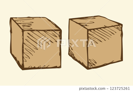 Cubes in different angles 123725261