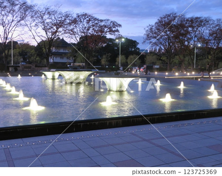 和田倉噴泉公園夜景 和田倉噴泉公園夜景 123725369