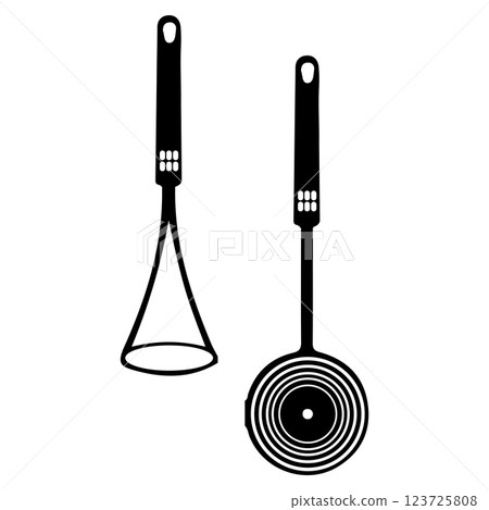 household equipment icons vectors 123725808