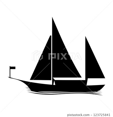 vector illustration of ship icon images 123725841