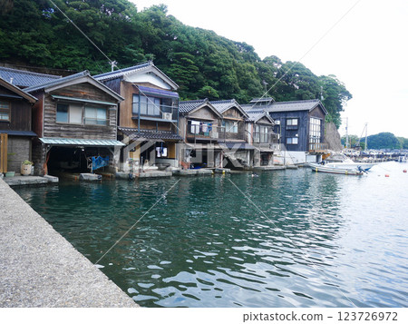 Scenery of the boat houses of Ine, Kyoto Prefecture Scenery of the boat houses of Ine, Kyoto Prefecture 123726972