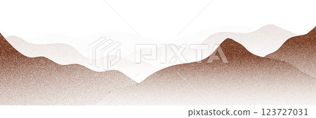 Chocolate and coffee powder, scattered cocoa on a light background. Particles of earth and dust. Brown sand texture.Top view of the cake. 123727031