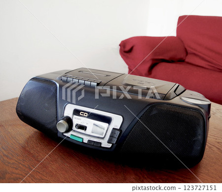 Radio cassette player CD cassette tape radio portable 123727151