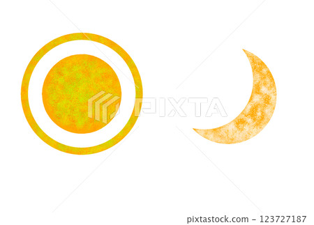 the sun and the moon 123727187