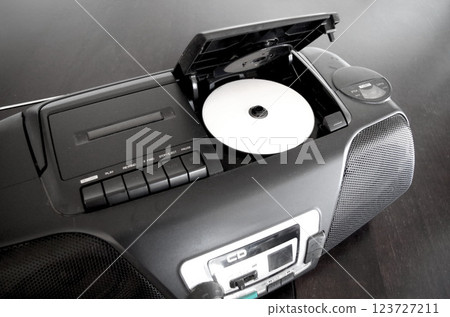 Radio cassette player CD cassette tape radio music player Radio cassette player CD cassette tape radio music player 123727211