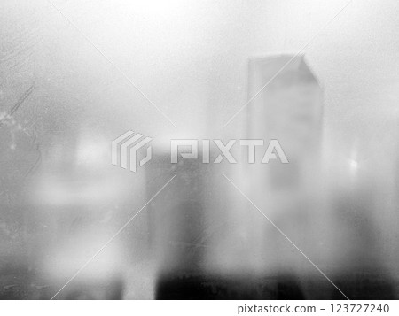 Dirty and Dusty on Glass Partition Background with Reflection of Counter Bar. 123727240