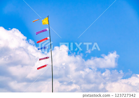 A small carp streamer swimming in the sky 1 123727342