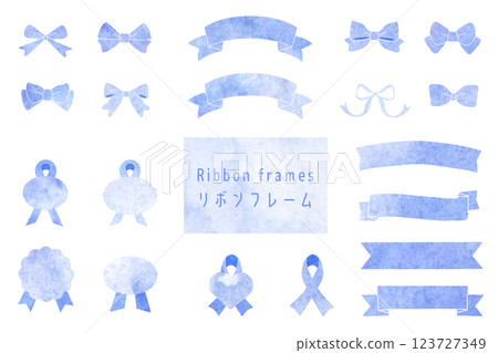 水彩絲帶集 水彩絲帶集 123727349