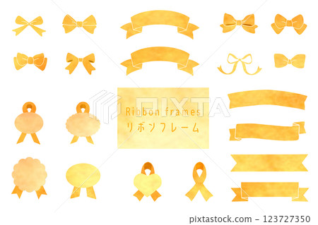 水彩絲帶集 水彩絲帶集 123727350