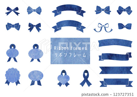 Watercolor ribbon set Watercolor ribbon set 123727351