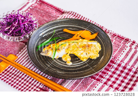 Easy Grilled Cod 123728028