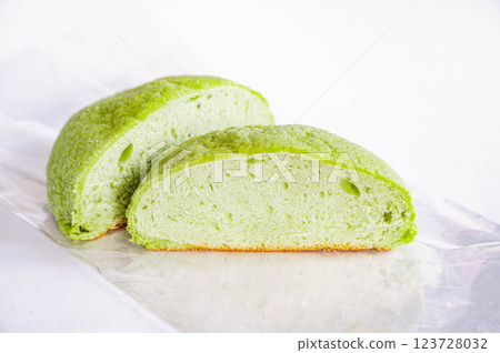 哈密瓜麵包橫截面 123728032