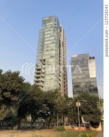 An office building in Dhaka, Bangladesh, a developing country 123728141