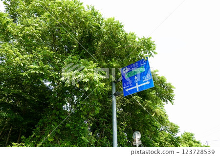 Aomori Prefectural Route 10, Misawa Airport and the road signs to Michinoku No. 2, Rokunohe Town, Kitakami District, Aomori Prefecture Aomori Prefectural Route 10, Misawa Airport and the road signs to Michinoku No. 2, Rokunohe Town, Kitakami District, Aomori Prefecture 123728539