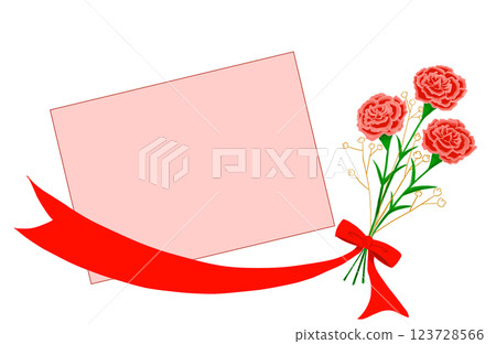 Mother's Day Carnation Card Mother's Day Carnation Card 123728566