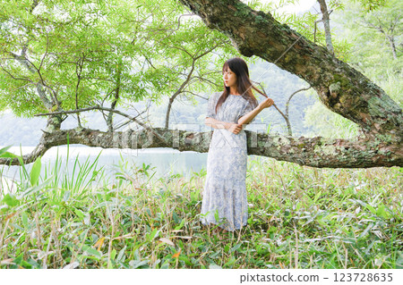 Beautiful Japanese women Beautiful Japanese women 123728635