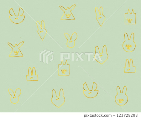 Rabbit doodle 123729298