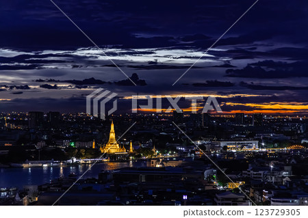Bangkok night view 123729305
