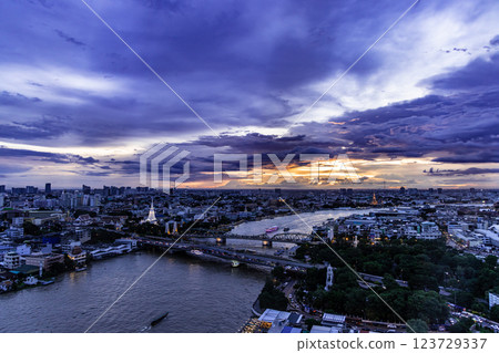 Bangkok night view 123729337