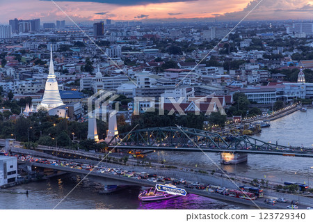 Bangkok night view 123729340