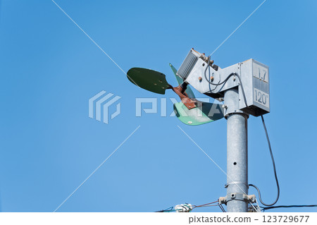 Defrost fans in the tea plantation 123729677