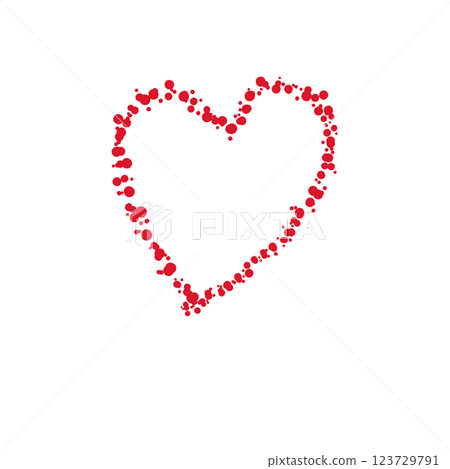 drawing heart in the form of a heart drawing heart in the form of a heart 123729791