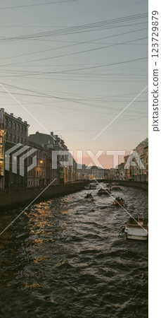 Neeva river in Saint-Petersburg city Neeva river in Saint-Petersburg city 123729879