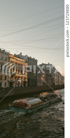 Neeva river in Saint-Petersburg city Neeva river in Saint-Petersburg city 123729880