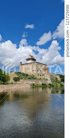 Vertical photography of castle in Estonia 123729886