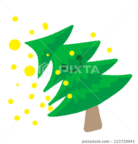 Cute but pollen-producing cedar trees Cute but pollen-producing cedar trees 123729943