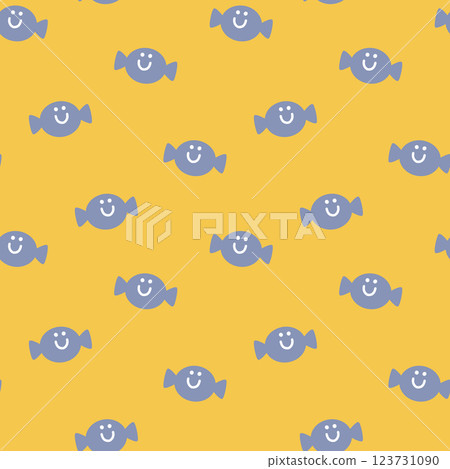 seamless minimal sweet candy repeat pattern in blue background, flat jpg illustration graphic design seamless minimal sweet candy repeat pattern in blue background, flat jpg illustration graphic design 123731090