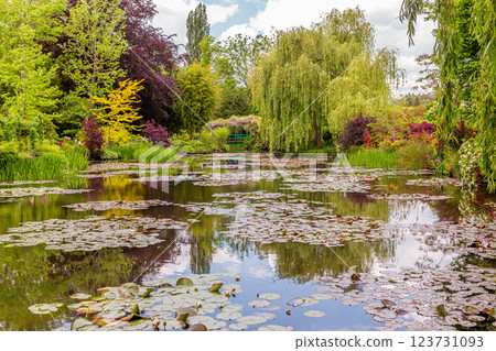 gardens of painter Claude Monet in Giverny, France gardens of painter Claude Monet in Giverny, France 123731093