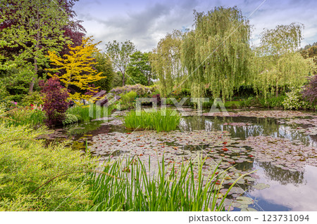 gardens of painter Claude Monet in Giverny, France gardens of painter Claude Monet in Giverny, France 123731094
