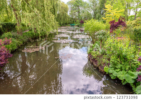 gardens of painter Claude Monet in Giverny, France gardens of painter Claude Monet in Giverny, France 123731098