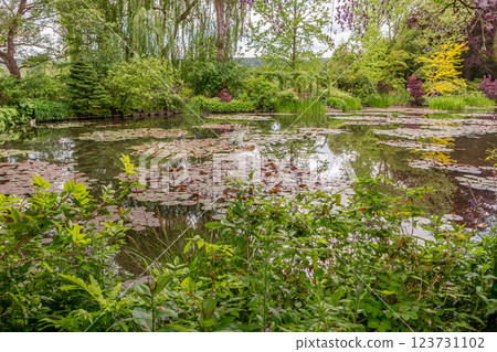 gardens of painter Claude Monet in Giverny, France gardens of painter Claude Monet in Giverny, France 123731102