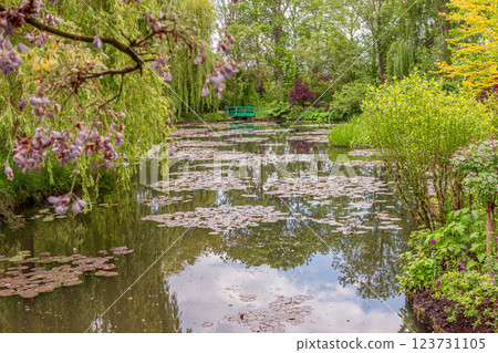 gardens of painter Claude Monet in Giverny, France gardens of painter Claude Monet in Giverny, France 123731105