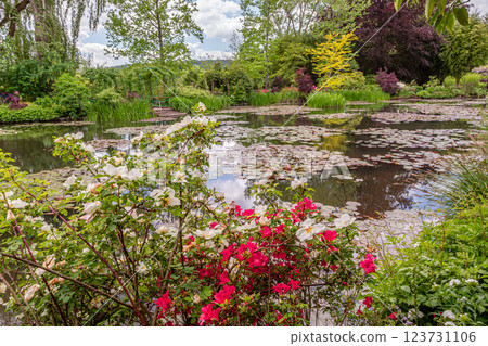 gardens of painter Claude Monet in Giverny, France gardens of painter Claude Monet in Giverny, France 123731106